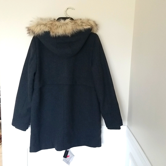 NWT RW & CO Hooded wool-blend coat - Picture 2 of 8